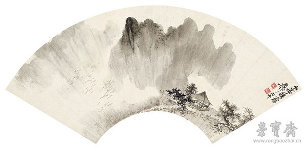 謝稚柳1910-1997 山亭曉霧