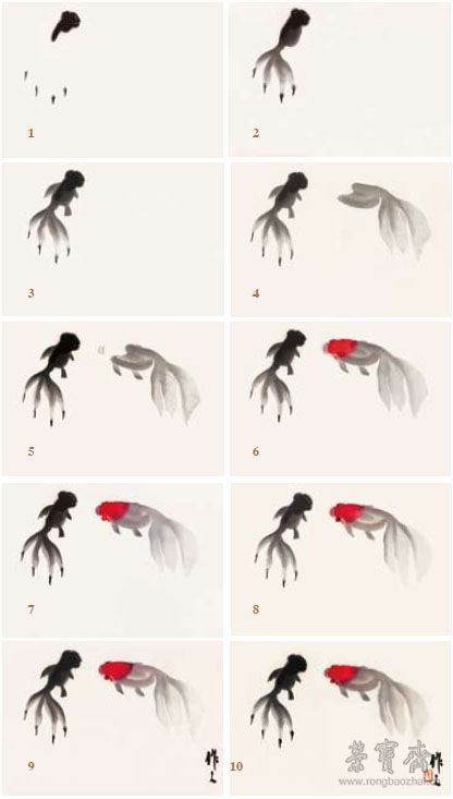 吳作人《金魚》